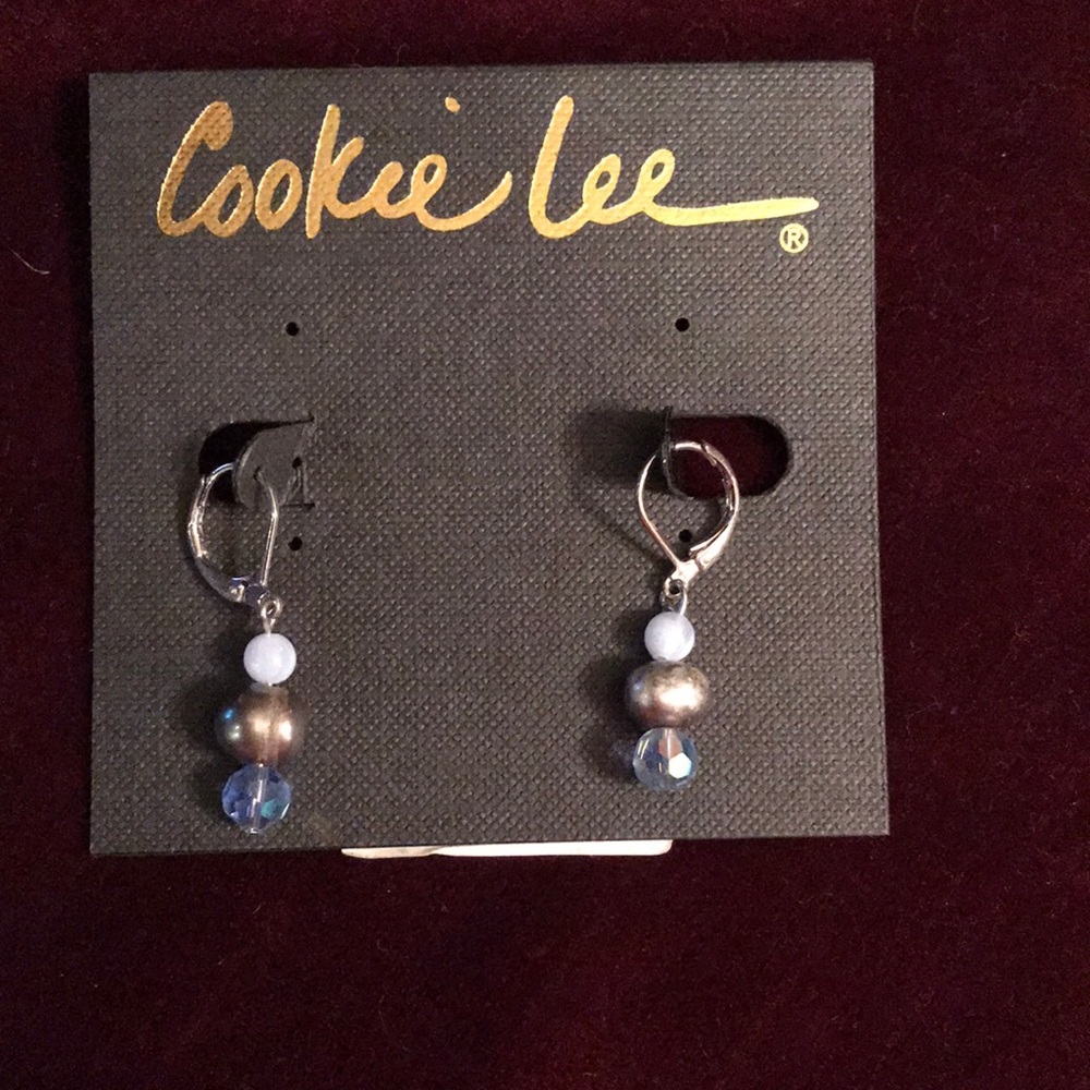 Cookie Lee Gen Crystal & Freshwater Pearl Earrings